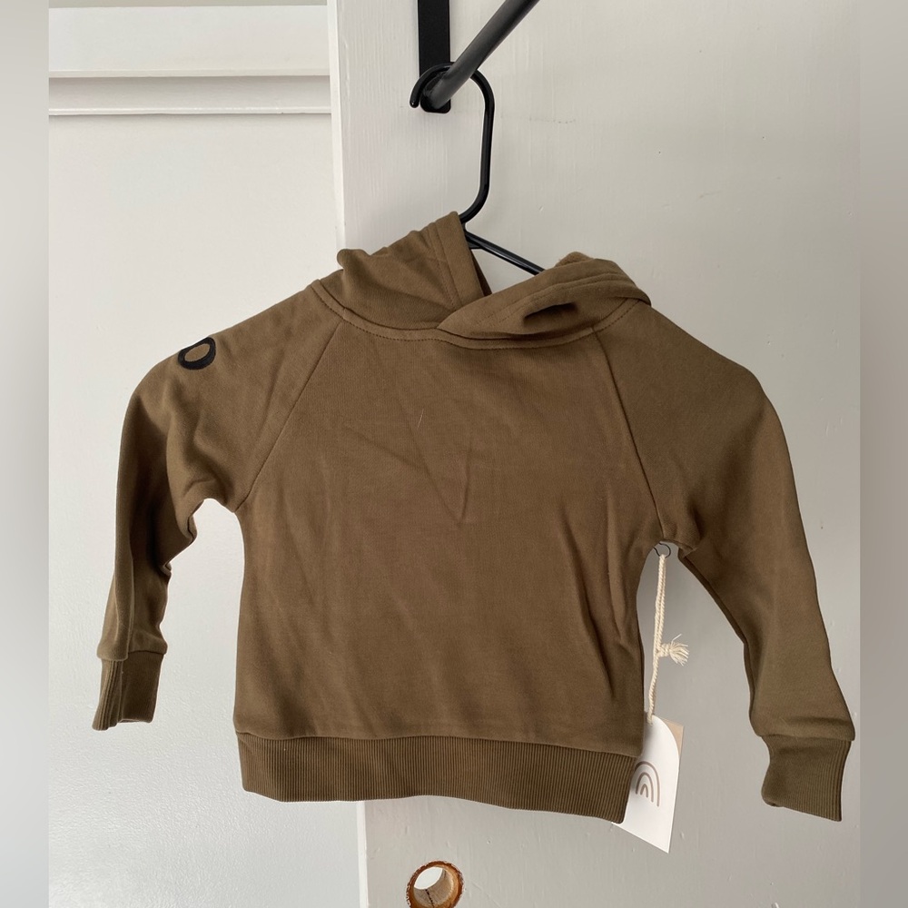Little Rowe army green Hoodie